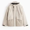 Grey Fleece Lined Rain Coat S