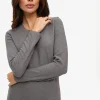 Grey Fleece Maximum-Warmth Crew Neck Thermal Top S