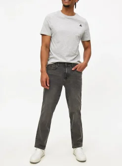 Grey Flexi-Stretch Denim Jeans 40S