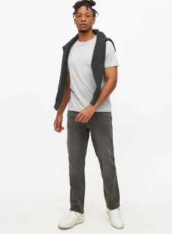 Grey Flexi-Stretch Denim Jeans 40S