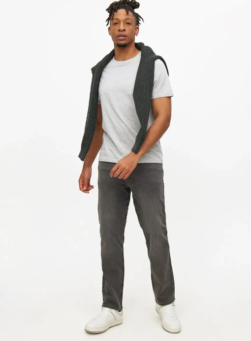 Grey Flexi-Stretch Denim Jeans 40S