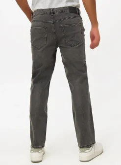 Grey Flexi-Stretch Denim Jeans 40S
