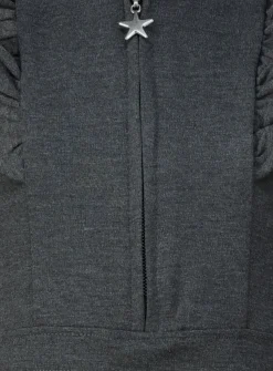 Grey Jersey Ruffle Dress 5 years