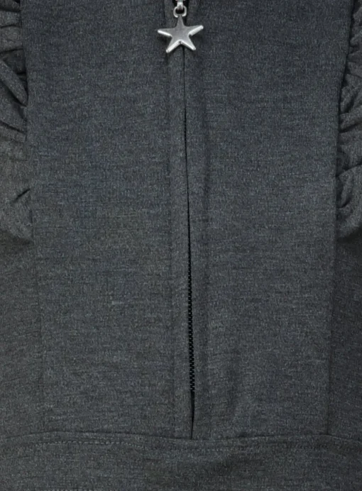Grey Jersey Ruffle Dress 5 years
