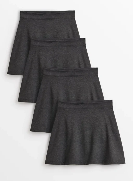Grey Jersey Skater Skirt 4 Pack 4 years