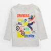Grey Long Sleeve Grandad Slogan T-Shirt 1-2 years