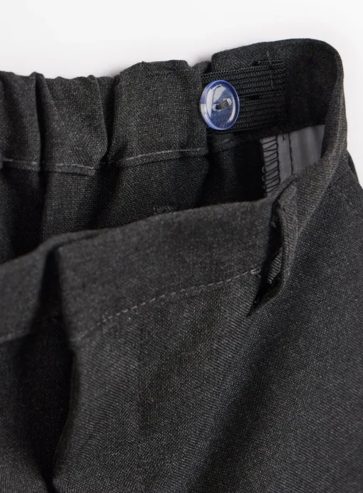 Grey Longer Leg Extendable Hem Trousers 2 Pack 6 years