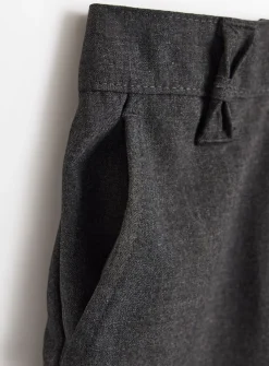Grey Longer Leg Reinforced Knee Trousers 5 years