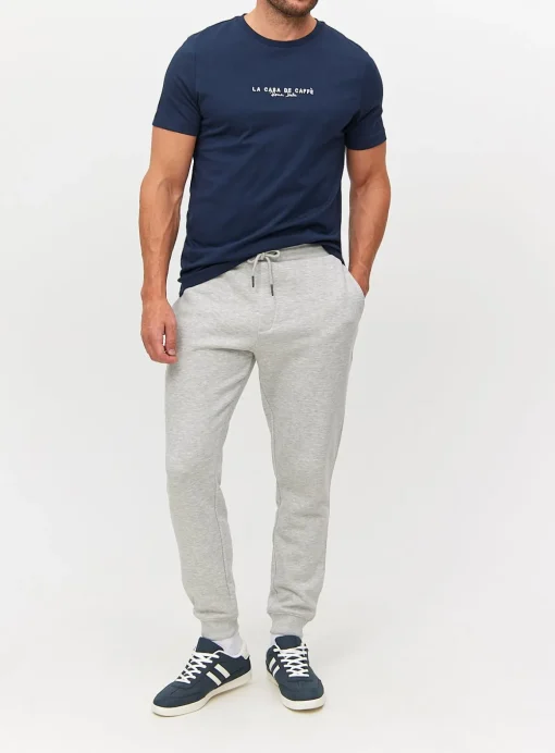 Grey Marl Core Cuffed Joggers XXL