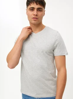 Grey Marl Core Short Sleeve T-Shirt 3 Pack L