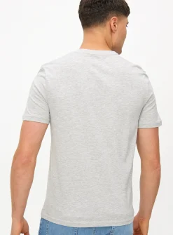 Grey Marl Core Short Sleeve T-Shirt 3 Pack L
