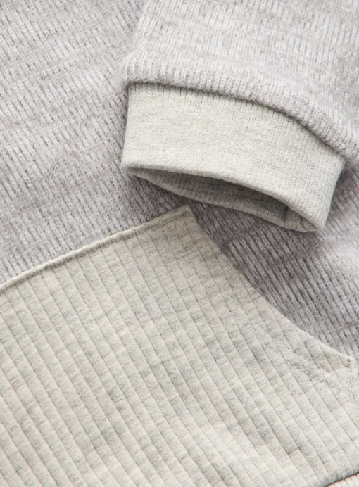 Grey Marl Knitted Hoodie & Leggings Set Up to 3 mths