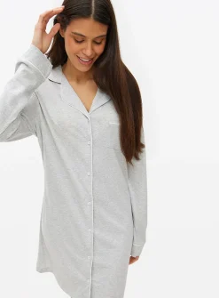 Grey Marl Modal Blend Nightshirt XL