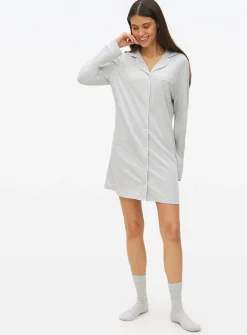 Grey Marl Modal Blend Nightshirt XL
