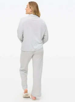 Grey Marl Modal Blend Traditional Pyjamas S