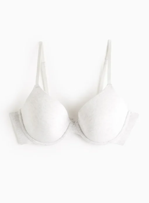 Grey Marl Padded T-Shirt Bra 38E