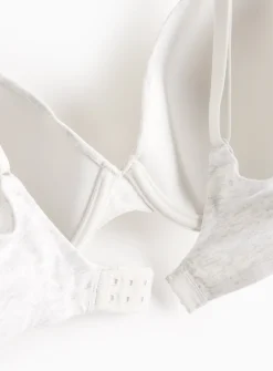 Grey Marl Padded T-Shirt Bra 38E