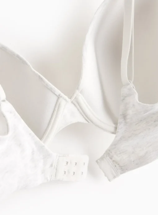 Grey Marl Padded T-Shirt Bra 38E