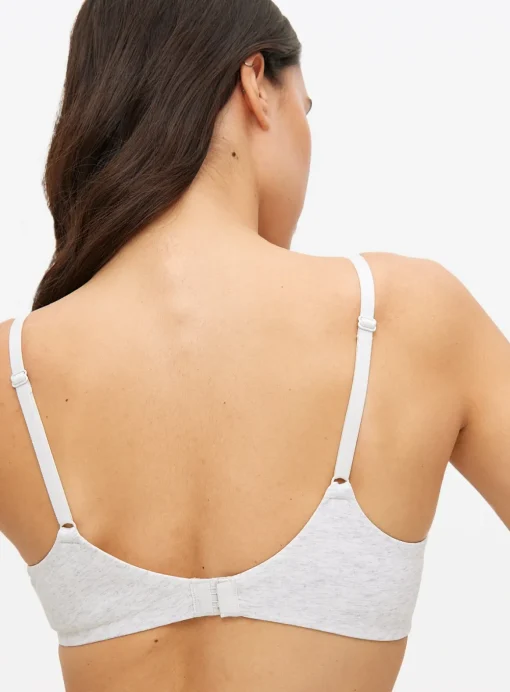 Grey Marl Padded T-Shirt Bra 38E