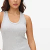 Grey Marl Ribbed Vest Top 18