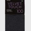 Grey Marl Velvet Touch 100 Denier Tights - M/L