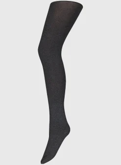 Grey Marl Velvet Touch 100 Denier Tights - M/L