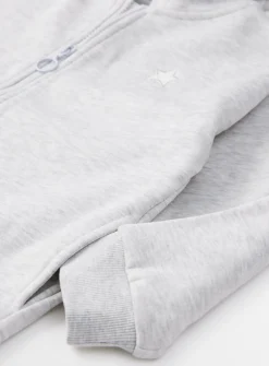 Grey Marl Zip-Through Hoodie 5 years