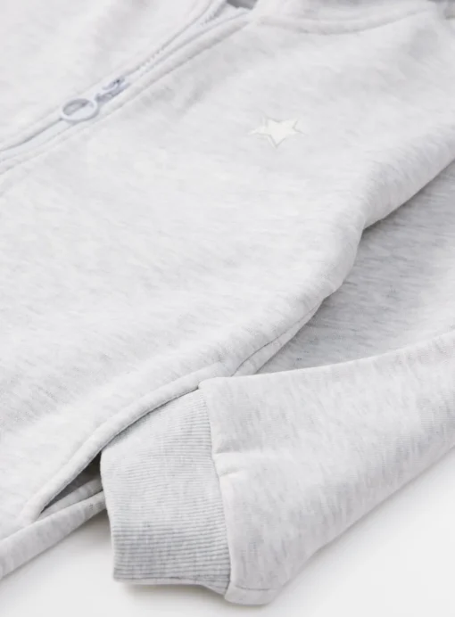 Grey Marl Zip-Through Hoodie 5 years
