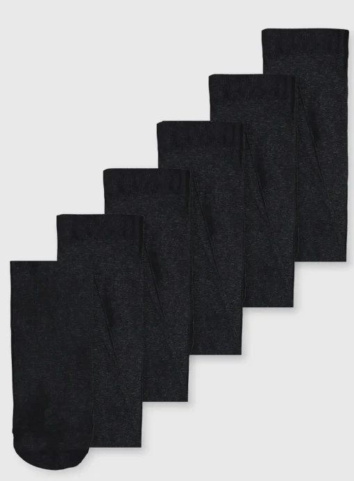 Grey Opaque Tights 5 Pack 3-4 years