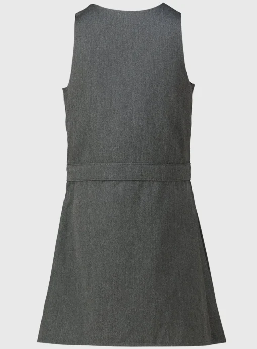Grey Permanent Pleat Pinafore 5 years