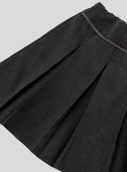 Grey Permanent Pleat Skirt Longer Length 2 Pack 7 years
