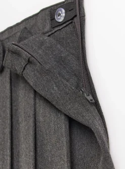 Grey Pleated Bow School Skirt 4 years