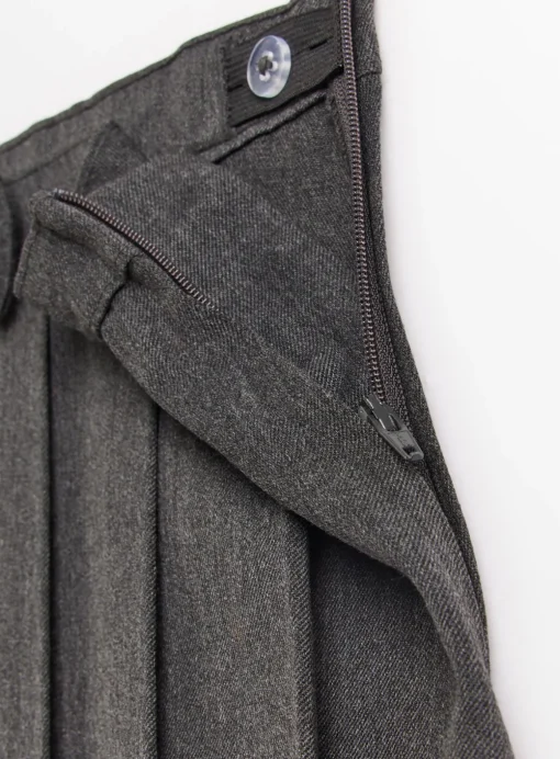 Grey Pleated Bow School Skirt 4 years