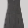 Grey Pleated Zip Front Pinafore 8 years