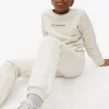 Grey Print Slogan Sweatshirt & Joggers Set 5 years
