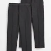 Grey Reinforced Knees Trousers 2 Pack 3 years