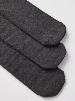 Grey Seamless Toe Tights 5 Pack 3-4 years