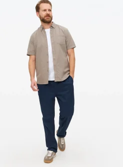 Grey Short Sleeve Oxford Shirt XXXL