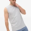 Grey Sleeveless Tank Top XXL