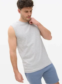Grey Sleeveless Tank Top XXL