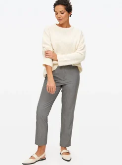 Grey Slim Fit Tailored Trousers 12R