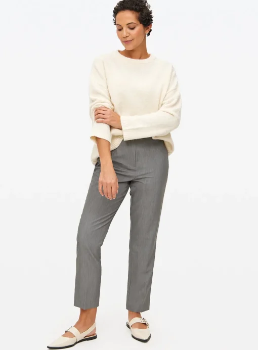 Grey Slim Fit Tailored Trousers 12R