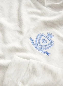 Grey Slogan Lounge Hoodie 7-8 years
