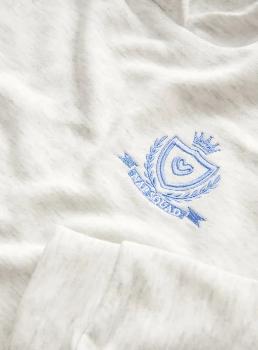 Grey Slogan Lounge Hoodie 7-8 years