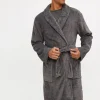 Grey Soft Fleece Dressing Gown XXL