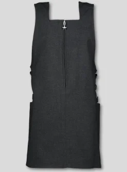 Grey Square Neck Pinafore 6 years