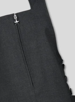 Grey Square Neck Pinafore 6 years