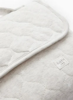 Grey Star Print Quilted Changing Mat One Size