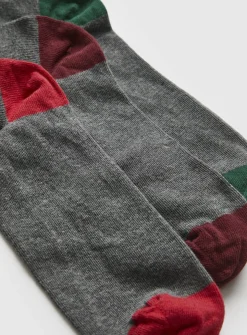Grey Stay Fresh Socks 5 Pack 6-8.5