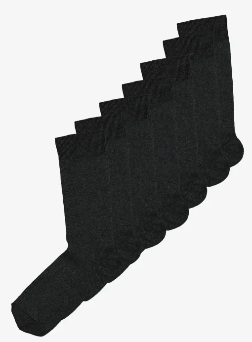 Grey Stay Fresh Socks 7 Pack 6-8.5